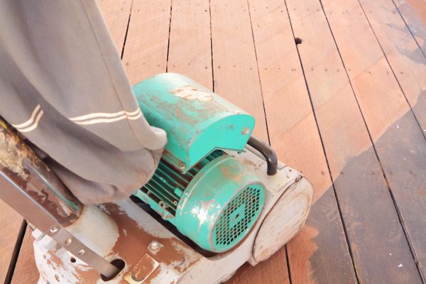 Cedar Deck Sanding in Clifton Park